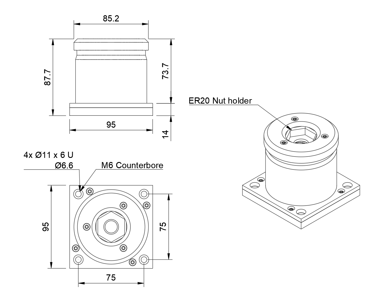 ImpactATC - Automatic Tool Changer Module for ER20 CNC Spindles