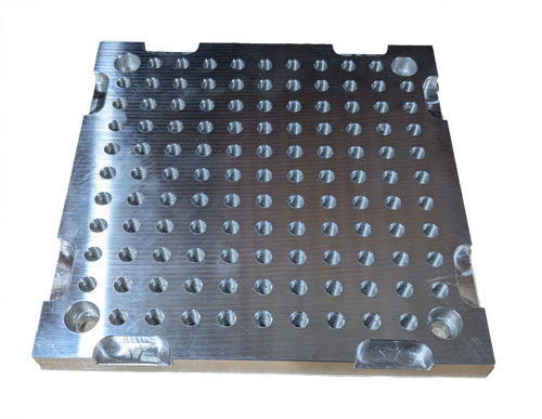 M6 - Fixture/Optical Plate Aluminium - 155mm x 155mm x 12mm -12.5mm hole spacing
