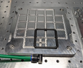 Vacuum clamping table grid - 155x155x15mm- CNC Machining, Metalworking