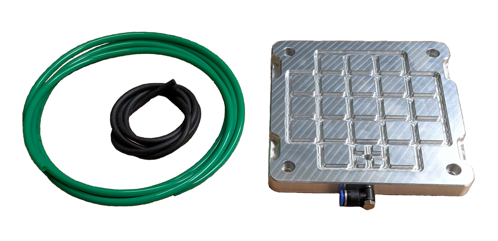 Vacuum clamping table grid - 155x155x15mm- CNC Machining, Metalworking